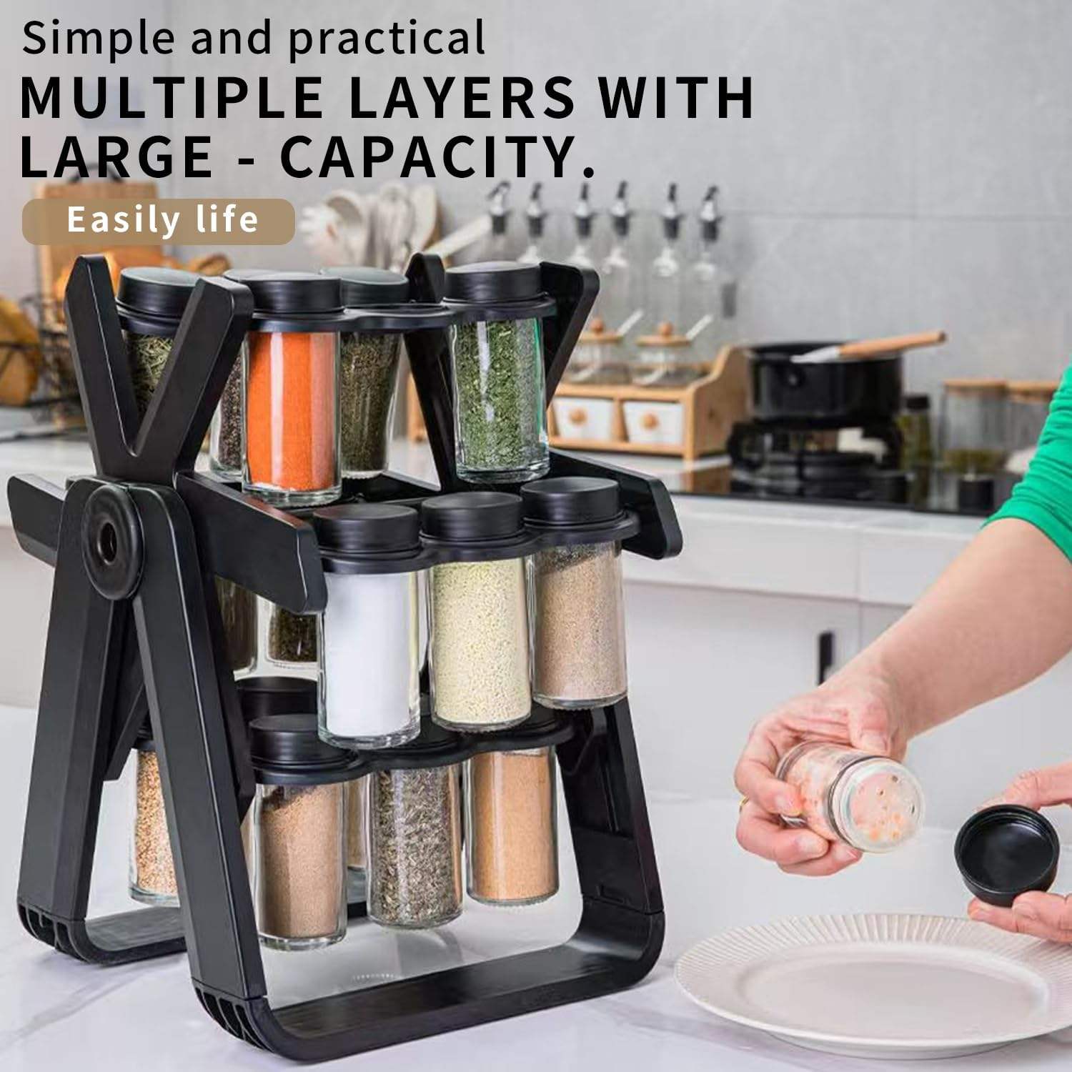 18 Jar Rotating Spice Rack