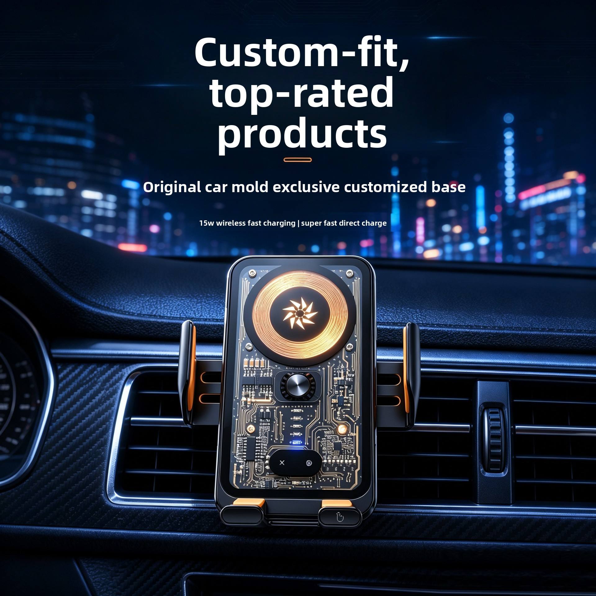 Hoco - Transparent Car Holder (HW7) ©