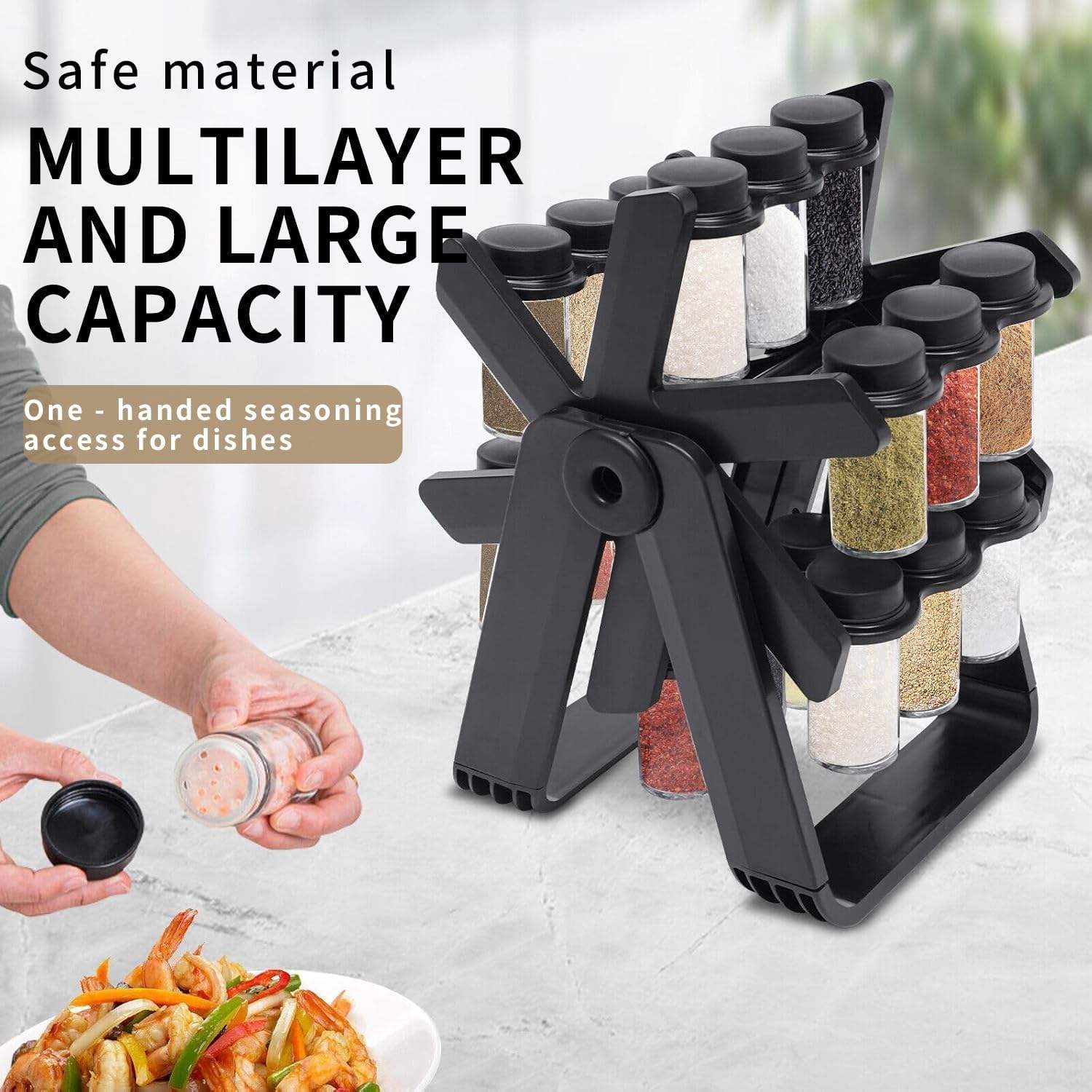 18 Jar Rotating Spice Rack