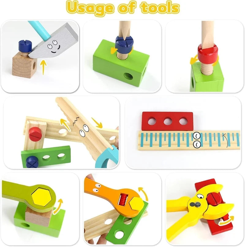 Wooden Simulation Toolbox Toy