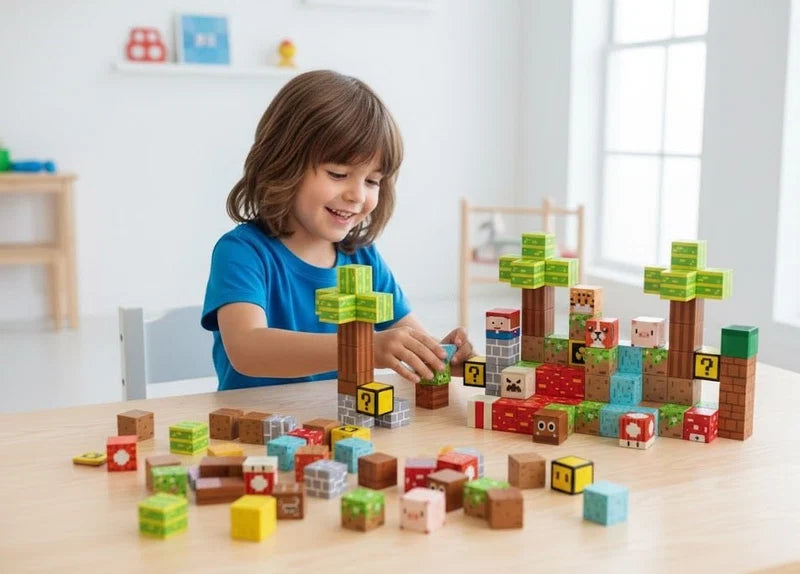 Magnetic Block Building Set Ⓢ